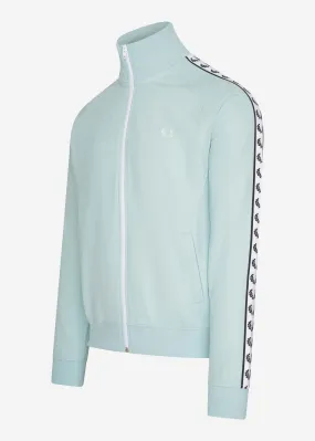 Taped track jacket - chalk blue