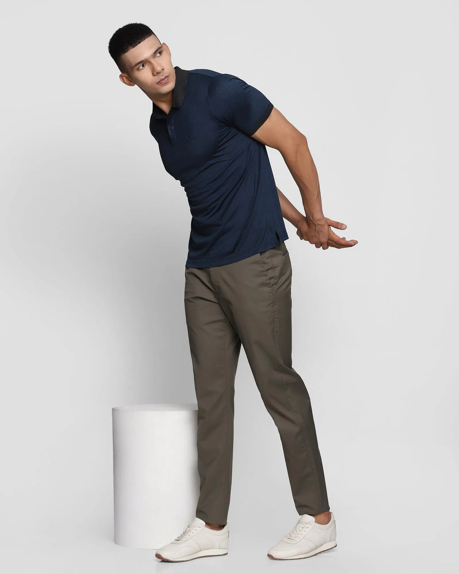 TechPro Comfort Arise Casual Olive Solid Khakis - Ford