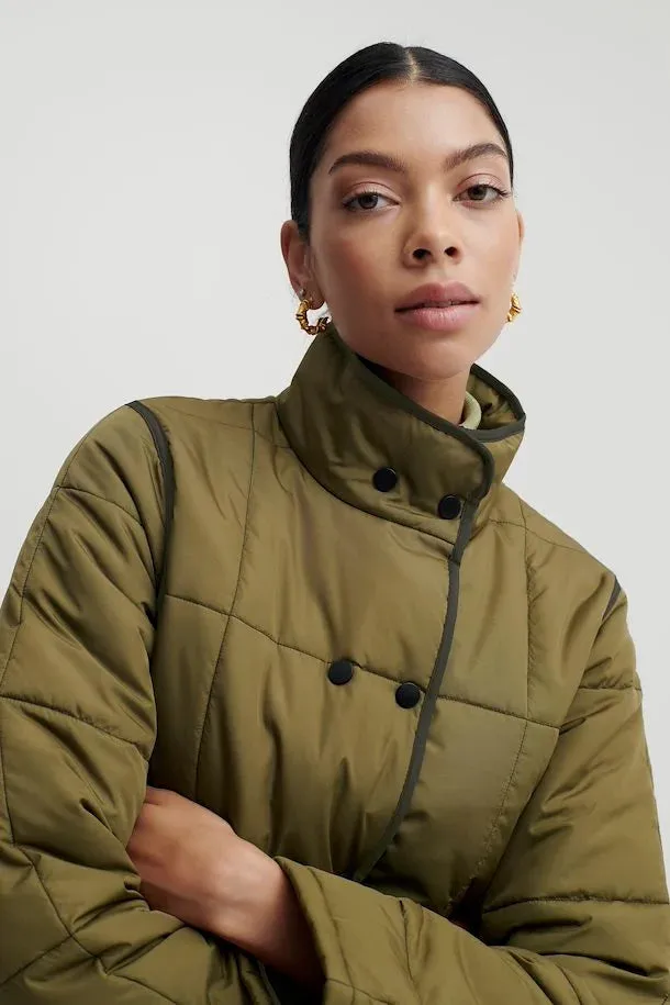 The Babeta Colourblock Jacket - Olive Mix