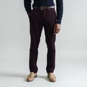 The Oxblood Corduroy Richmond Chino Custom Pant