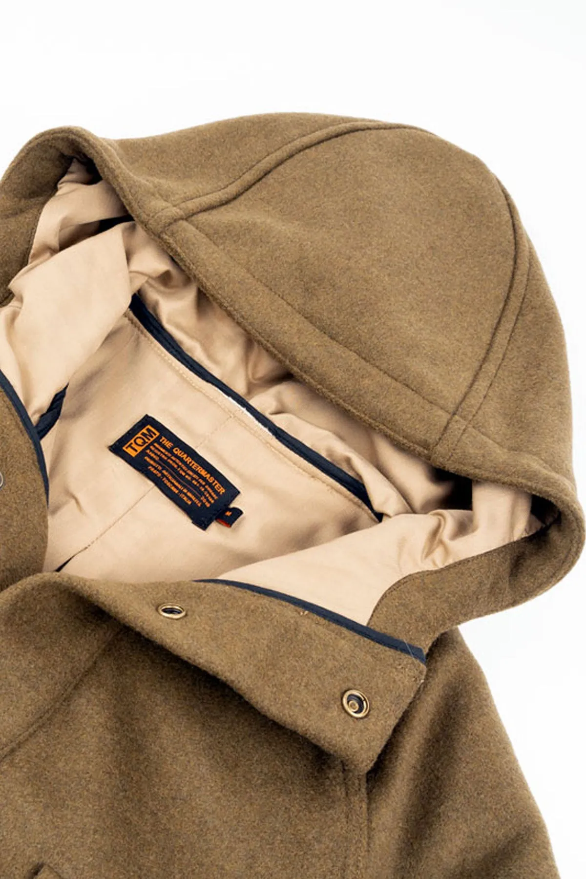 The Quartermaster - "Curzio" Wool Hooded Parka in Olive