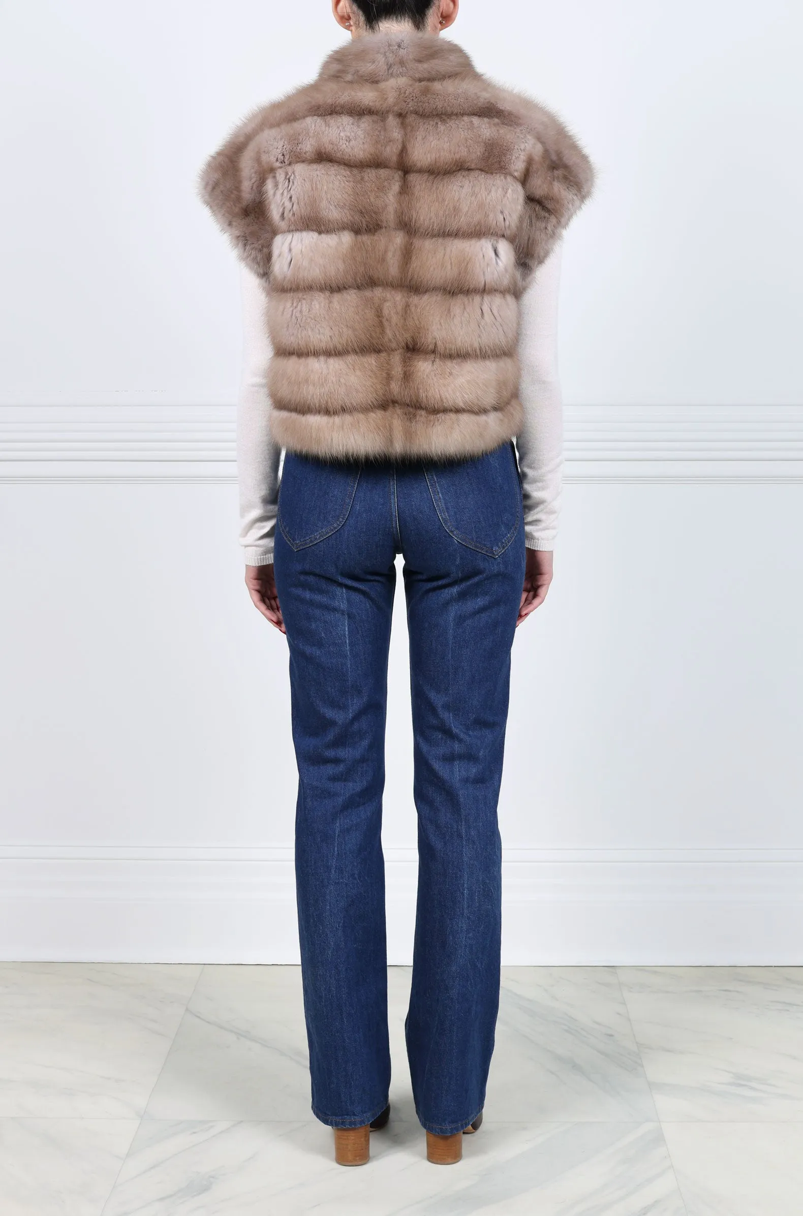 The Shaya  Baum Martin Fur Vest