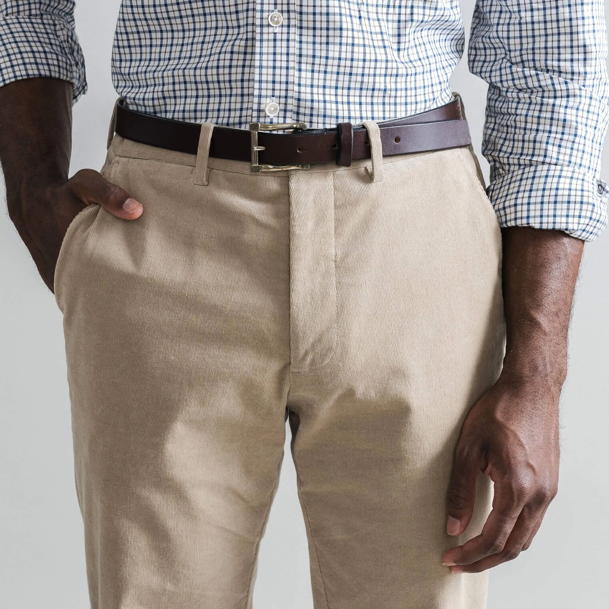 The Tan Corduroy Richmond Chino Custom Pant