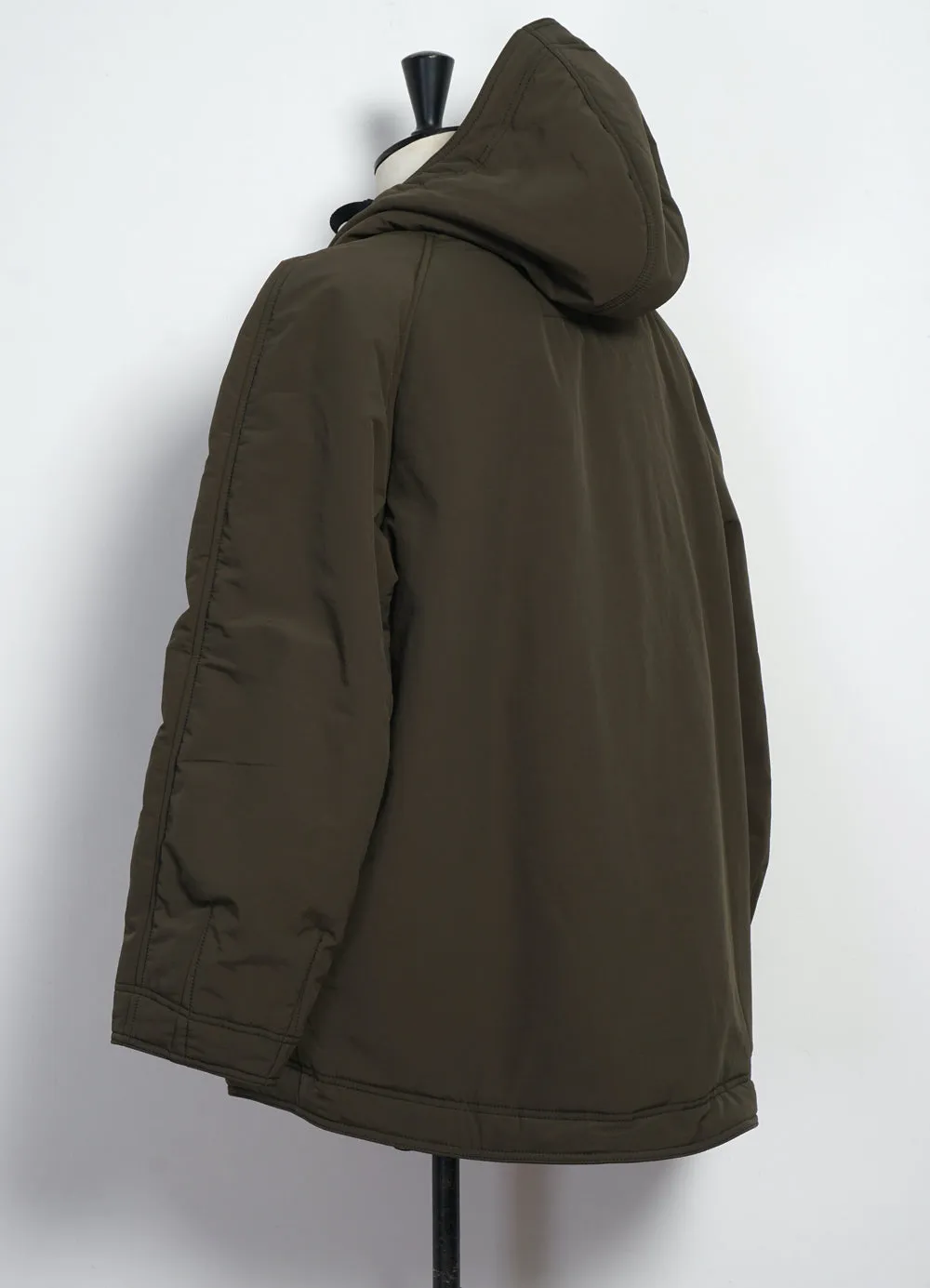 THOMAS 28-23-6 | Loose Padded Hood Jacket | Padded Olive