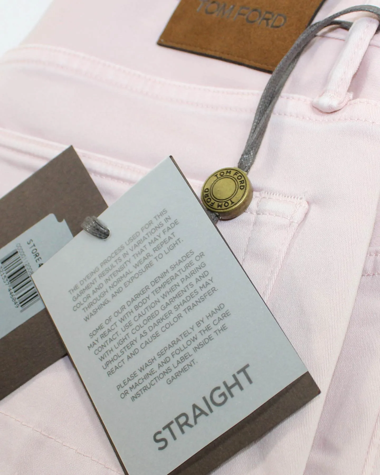 Tom Ford Pants Light Pink 5 Pocket - 31 Straight Legs