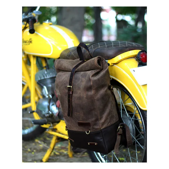 TRIP MACHINE BACKPACK PANNIERS  - TOBACCO