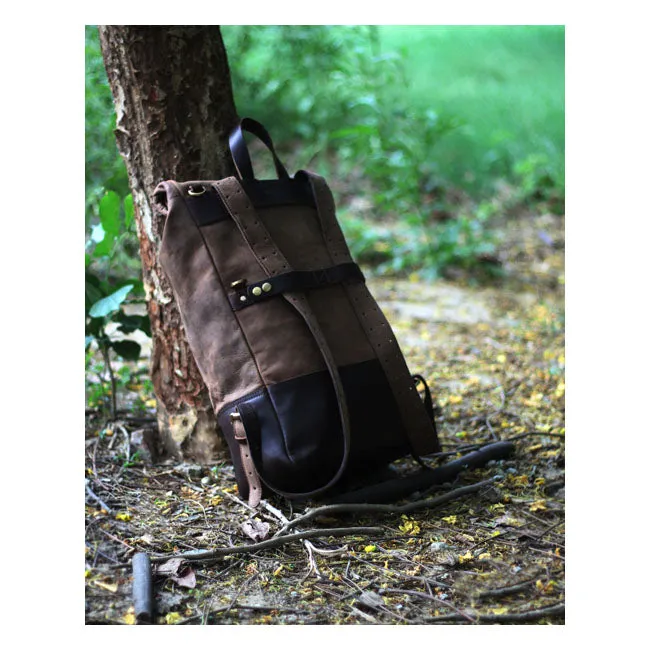 TRIP MACHINE BACKPACK PANNIERS  - TOBACCO