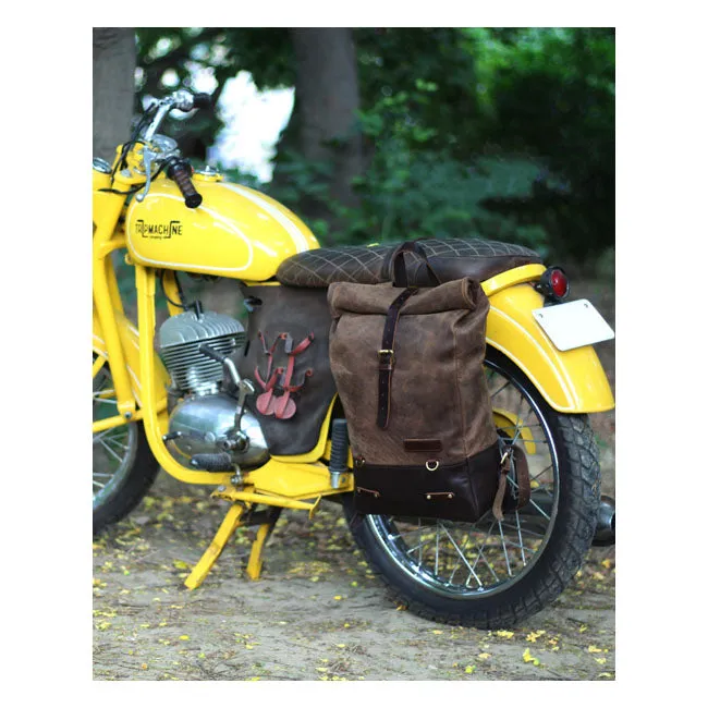 TRIP MACHINE BACKPACK PANNIERS  - TOBACCO