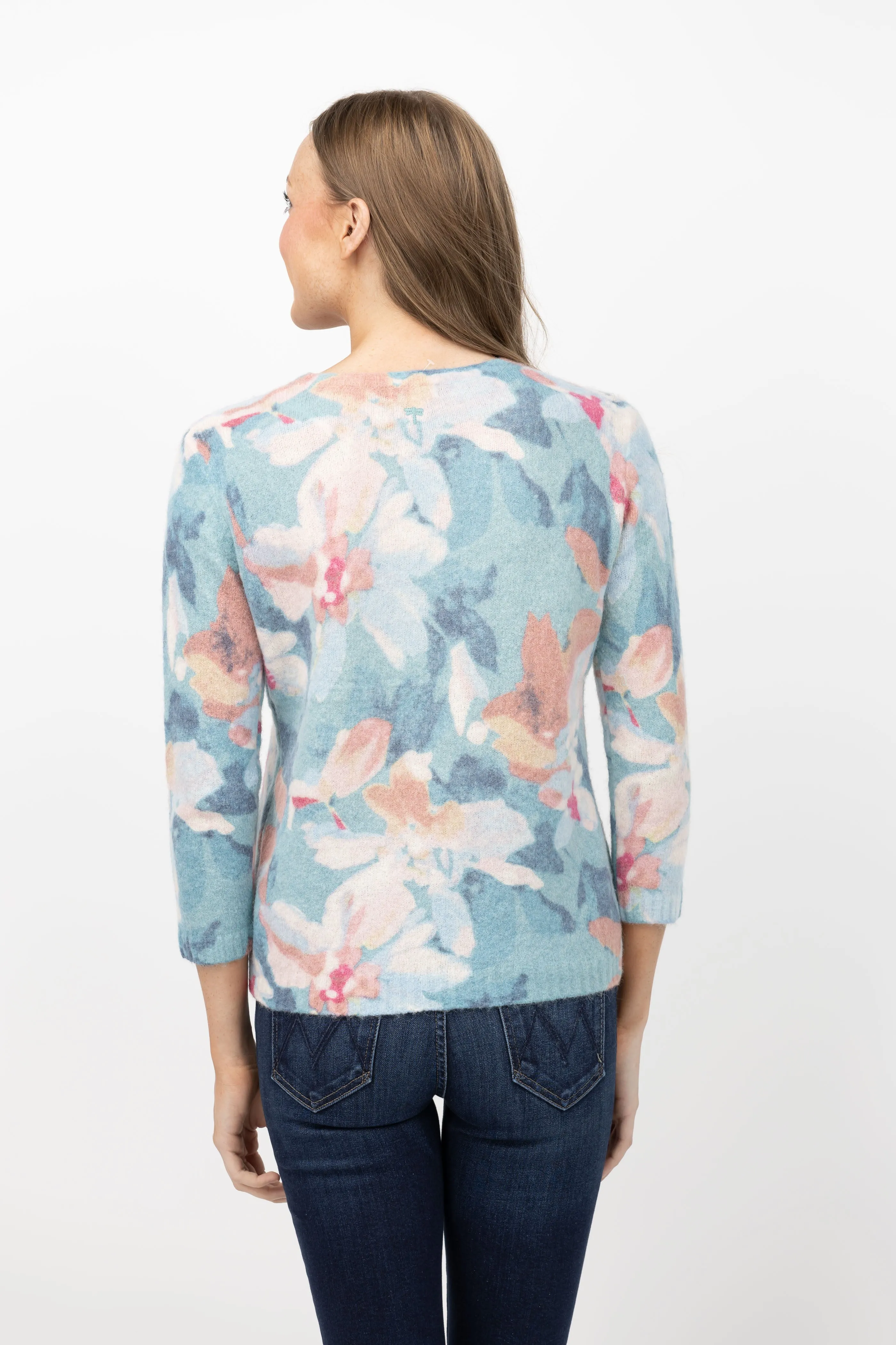 Tyler Boe Watercolor Sweater in Lake Blue