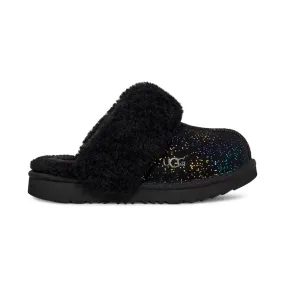 UGG Girl's Cozy II Black/Rainbow Metallic