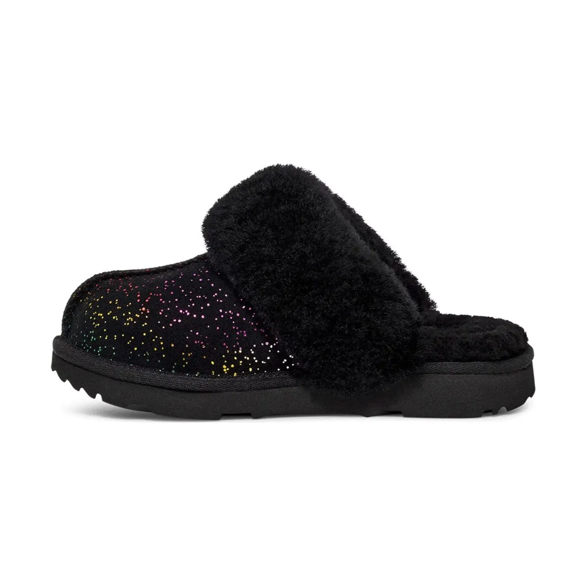 UGG Girl's Cozy II Black/Rainbow Metallic