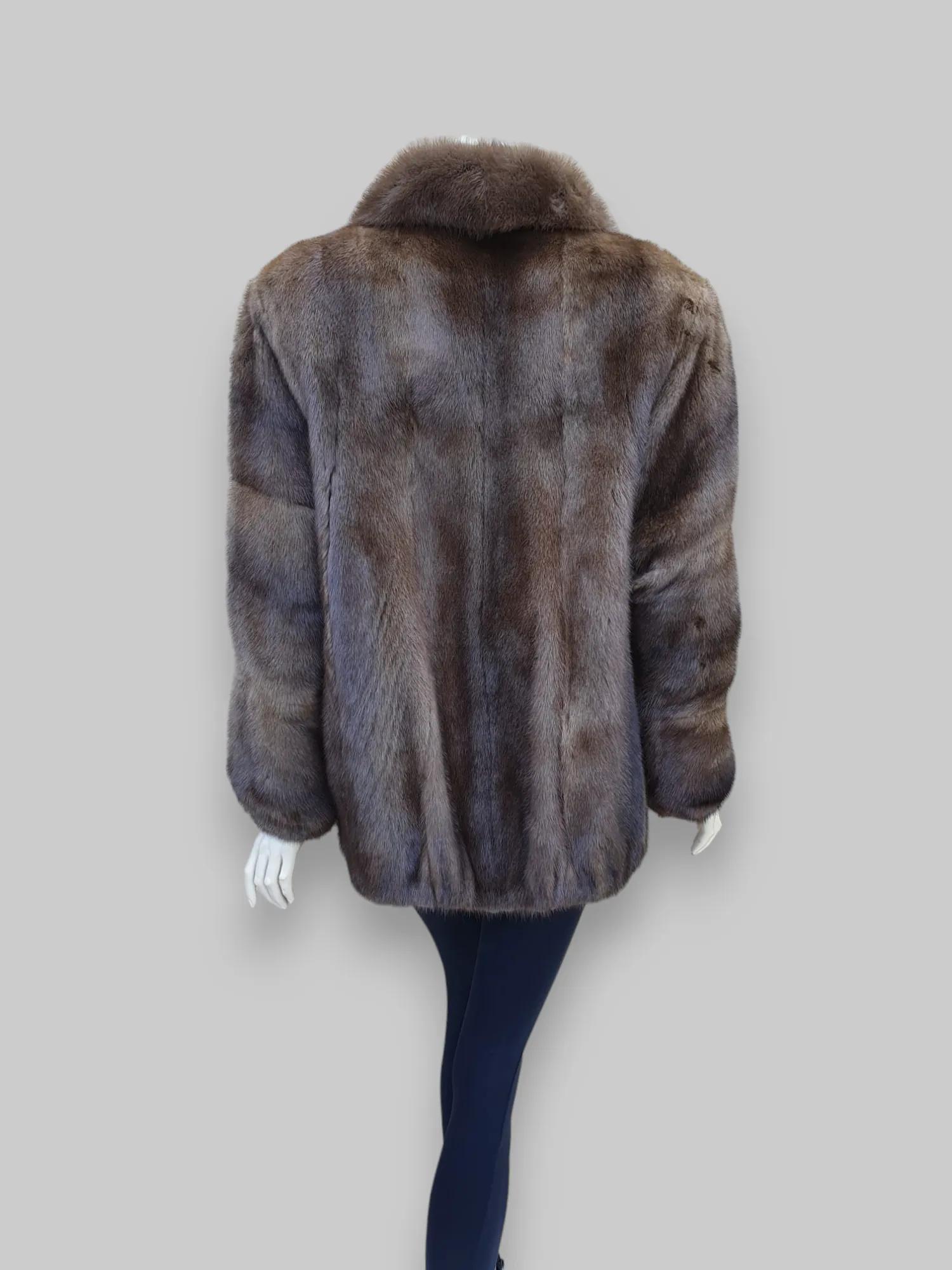 Unisex Lunaraine Mink Zip Jacket -Large