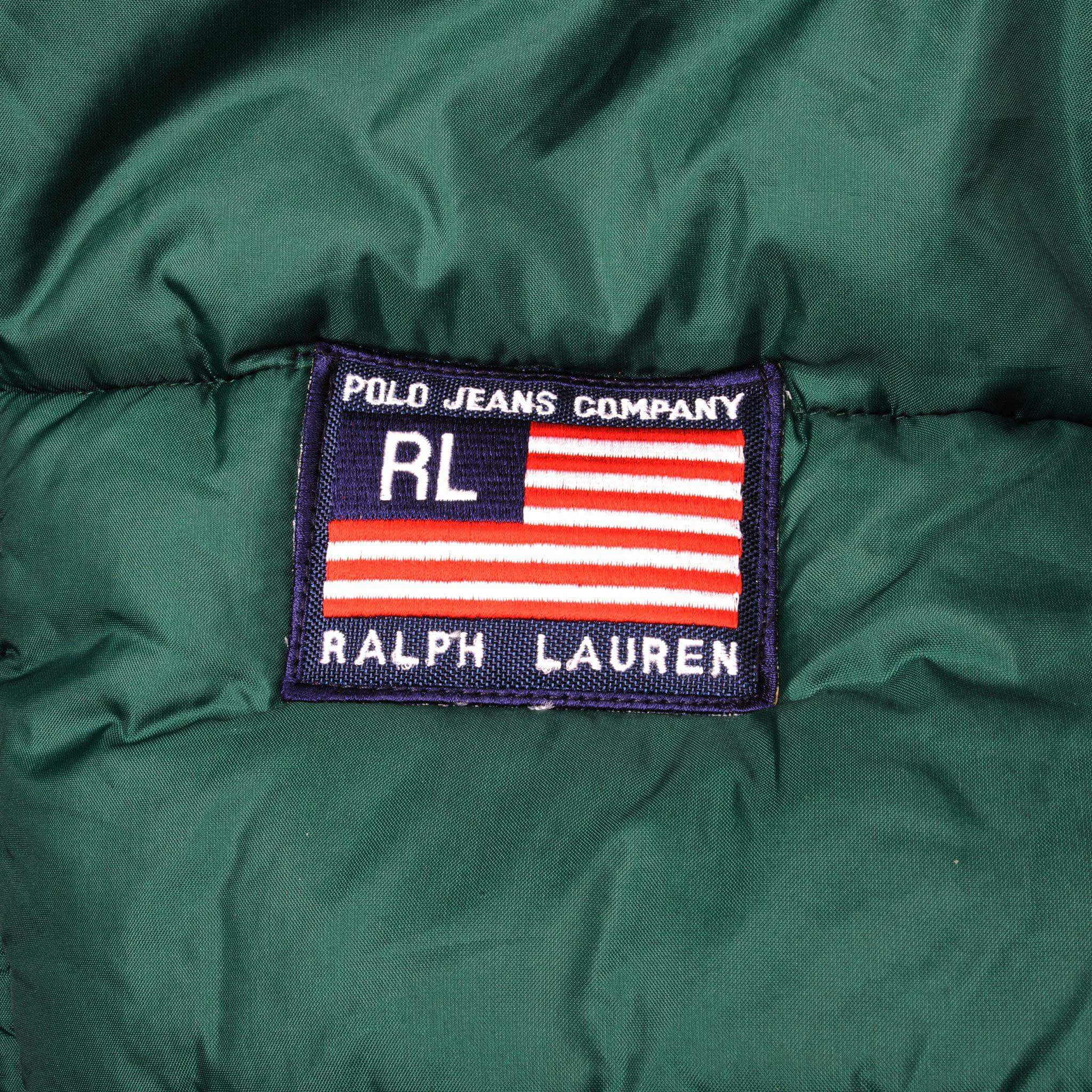 VINTAGE RALPH LAUREN HOODED PUFFER JACKET SIZE XL