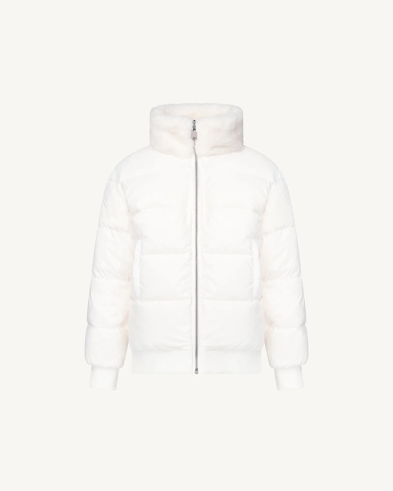 White Vali 2.0 Ffur kid's Grand Froid reversible puffer jacket