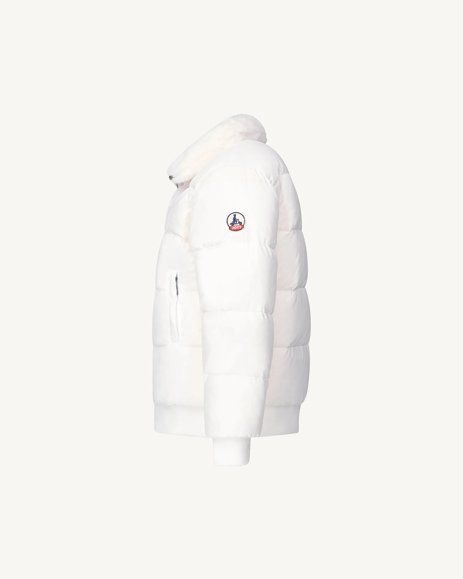 White Vali 2.0 Ffur kid's Grand Froid reversible puffer jacket