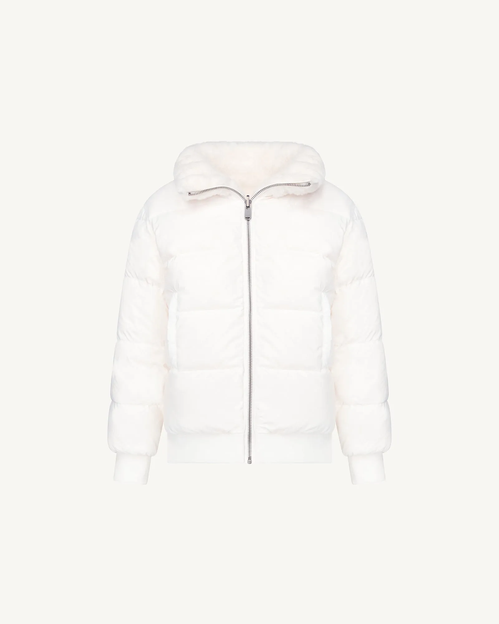 White Vali 2.0 Ffur kid's Grand Froid reversible puffer jacket