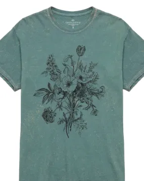 Wild Bouquet Distressed Graphic T-Shirt | XS-2XL