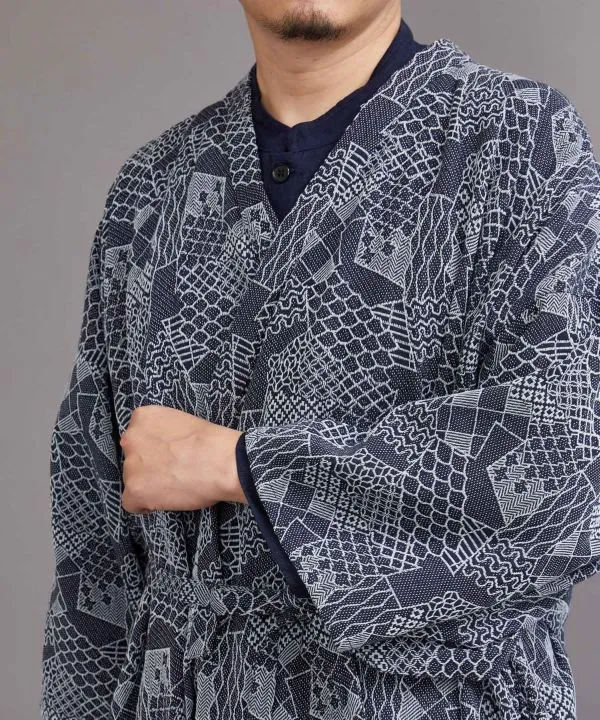 YABURE-SASHIKO Unisex HAORI Jacket