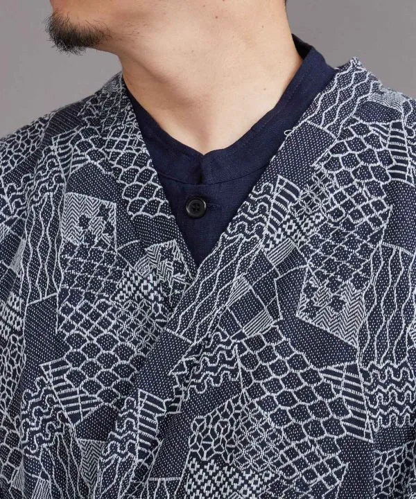 YABURE-SASHIKO Unisex HAORI Jacket